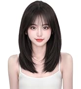 Amazon.co.jp: ORSUNCER ウィッグ ロング 茶髪 ブラウン ストレート 長